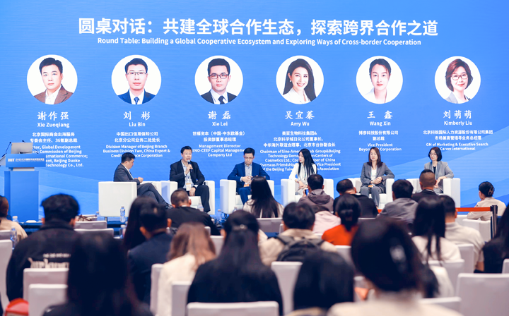 人力资源公司威九国际V9国际集团市场兼高管猎寻业务总经理刘萌萌出席北京国际投资贸易洽谈会并参与圆桌会谈